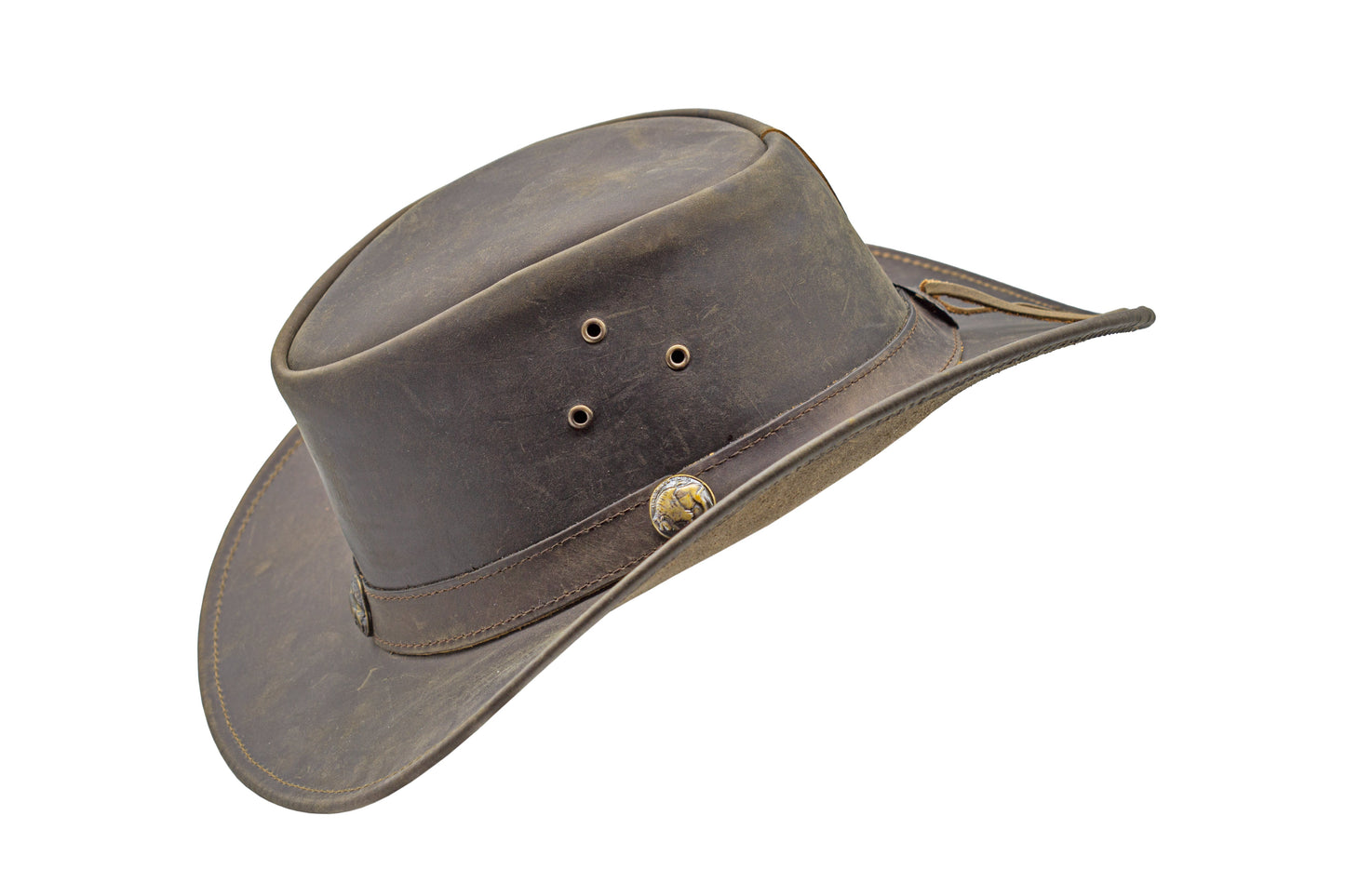 leather cowboy hat Australian style shapeable as outback best gift for teenage boys girls Christmas grandma grandpa