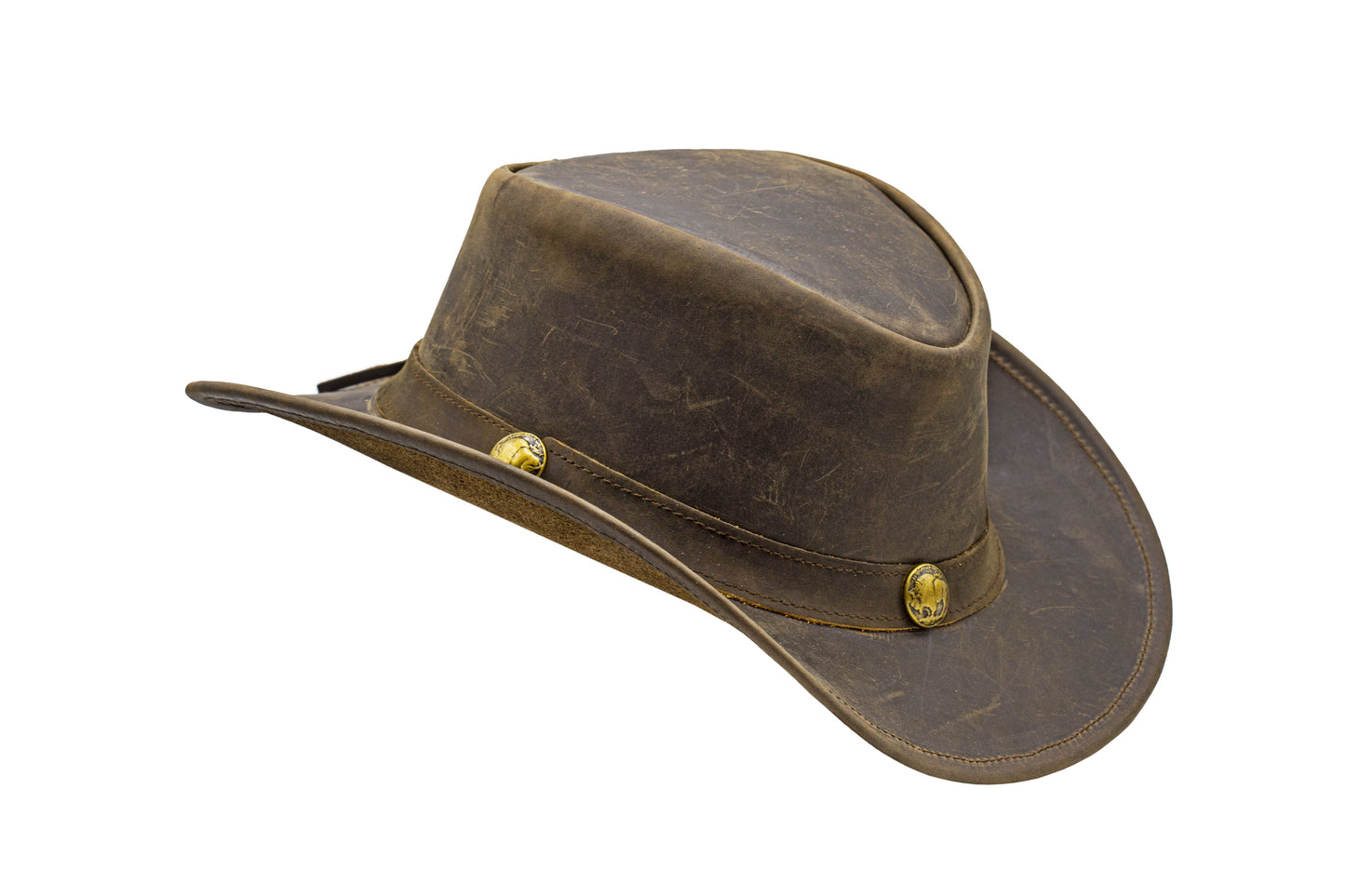 leather cowboy hat Australian style shapeable as outback best gift on Father’s Day Mother’s Day bachelor party easter