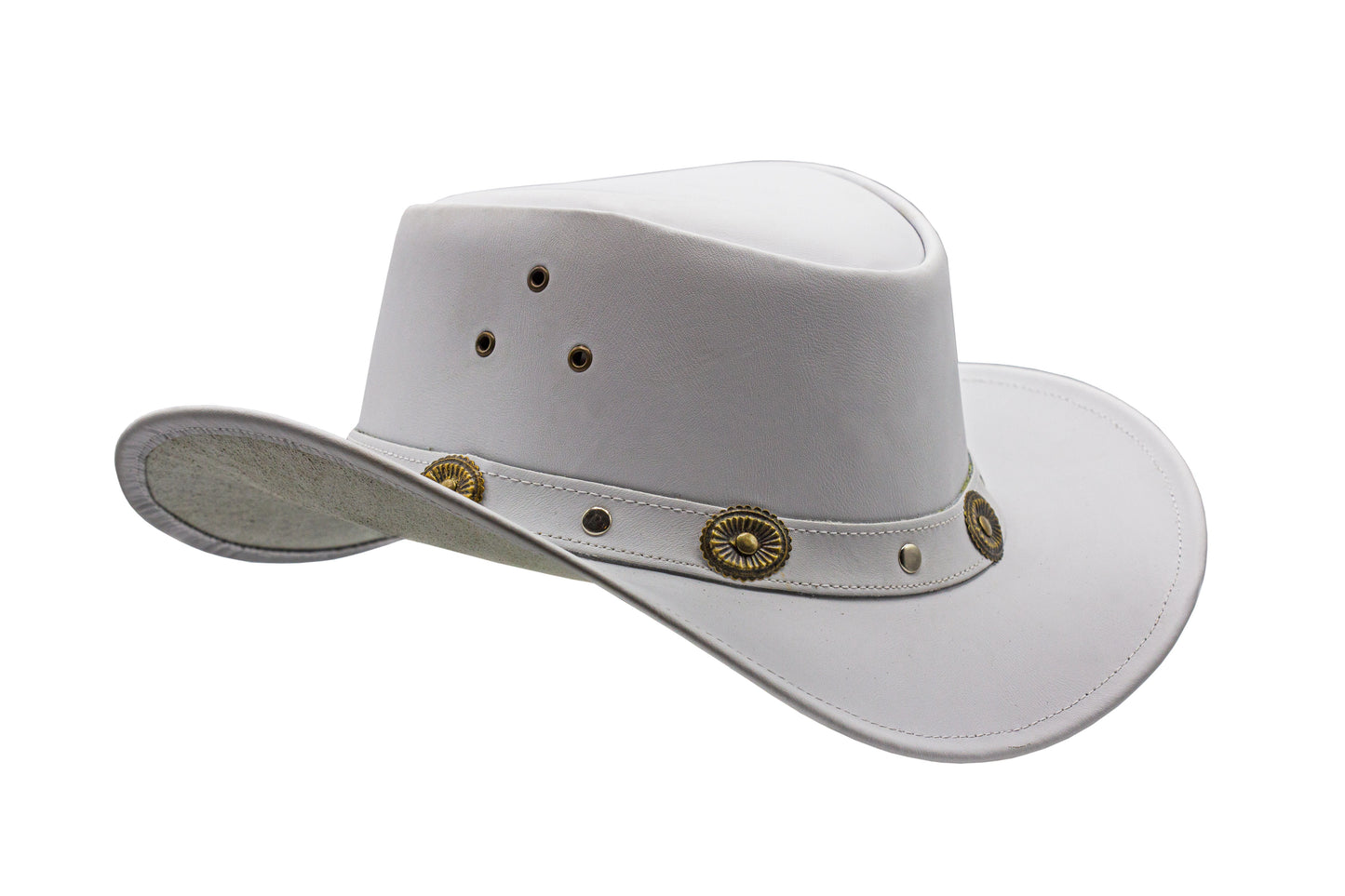 white leather cowboy hat Australian style