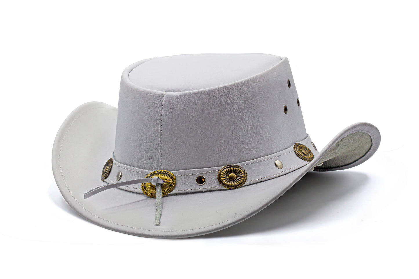 white leather cowboy hat Australian style shapeable as outback best gift for teenage boys girls Christmas grandma grandpa