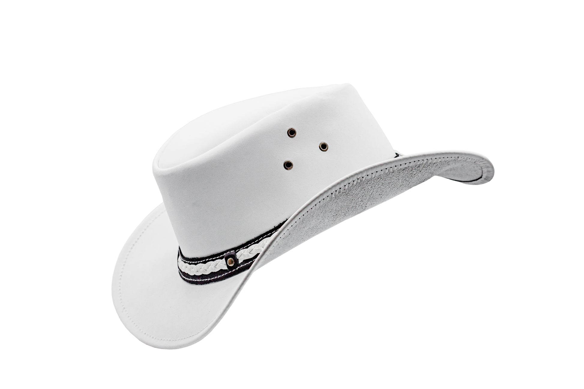 white leather cowboy hat western style shapeable as outback best gift for men women him her mom dad boyfriend girlfriend friends