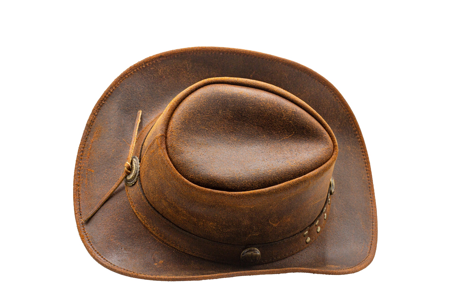 leather cowboy hat Australian style shapeable as outback best gift for teenage boys girls Christmas grandma grandpa