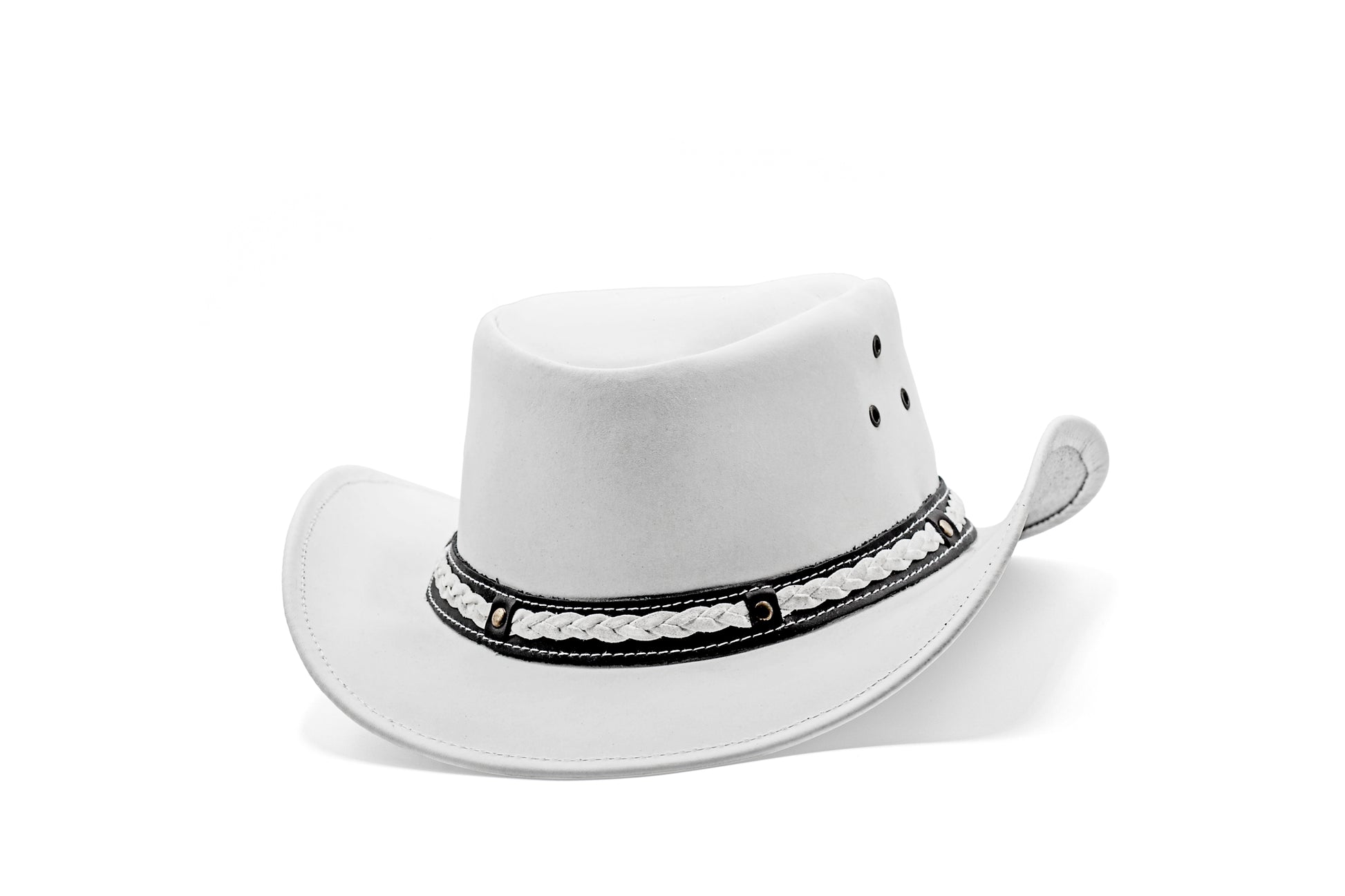 white leather cowboy hat western style shapeable as outback best gift for men women him her mom dad boyfriend girlfriend friends
