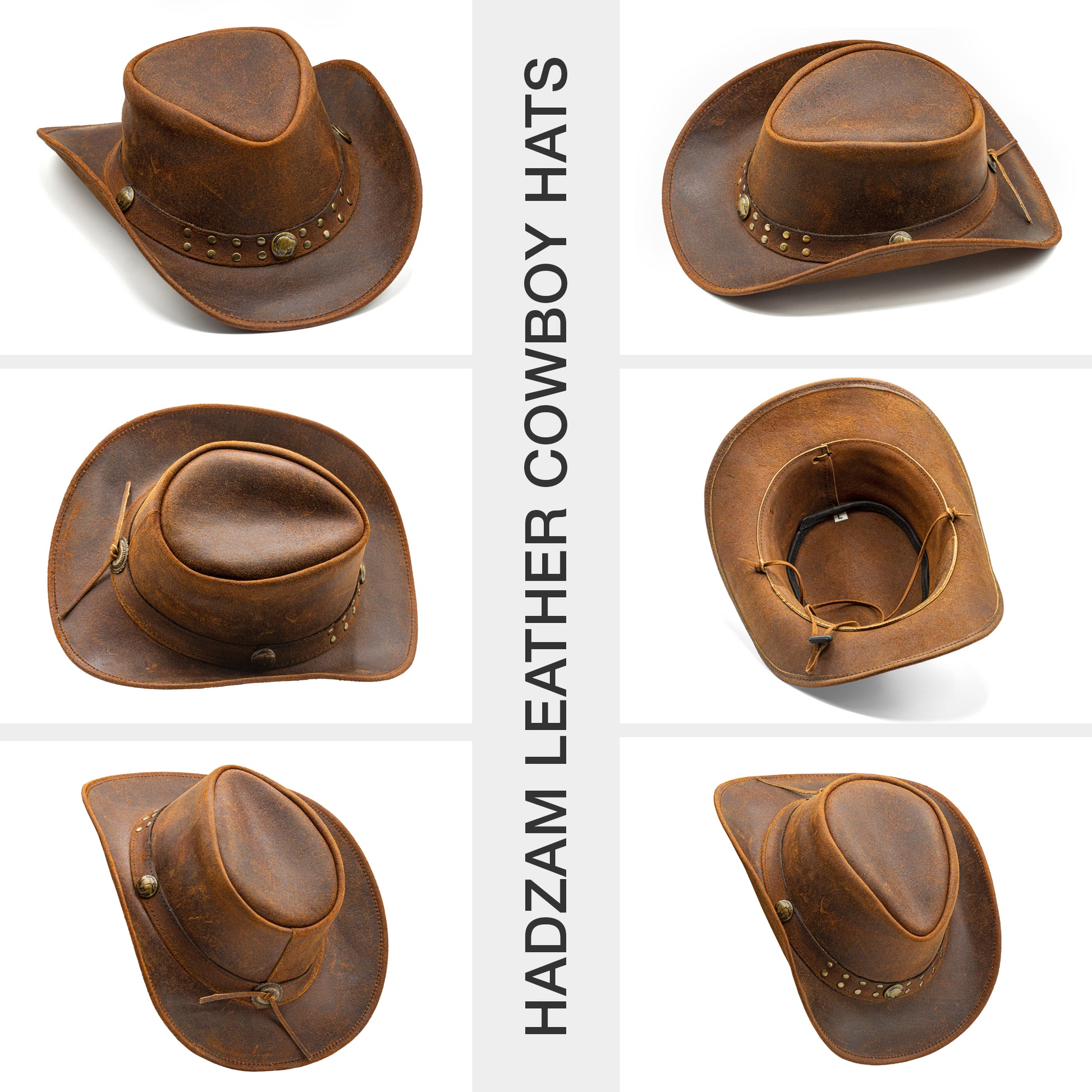 leather cowboy hat Australian style shapeable as outback best gift on Father’s Day Mother’s Day bachelor party easter