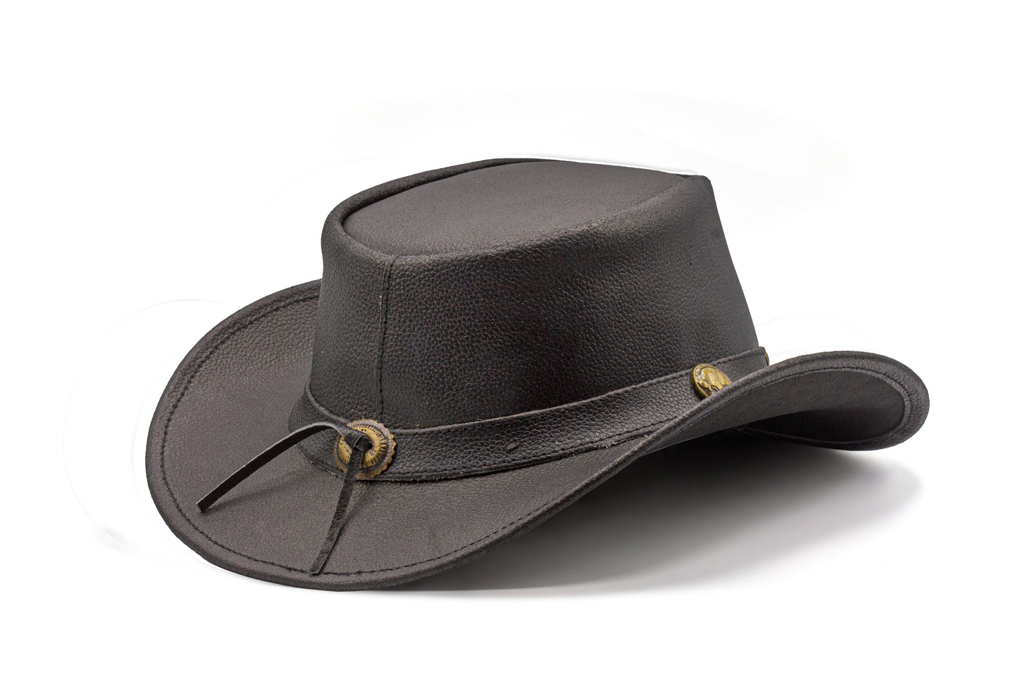 leather cowboy hat Australian style shapeable as outback best gift on Father’s Day Mother’s Day bachelor party easter