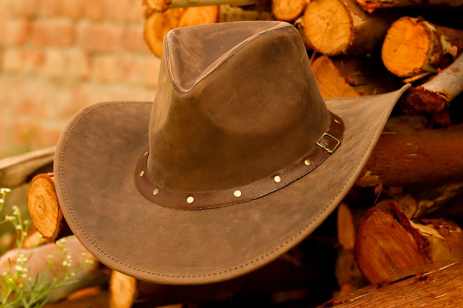misaharadaハットLeather100% made in England misaharadaハットLeather100% made in England メンズ