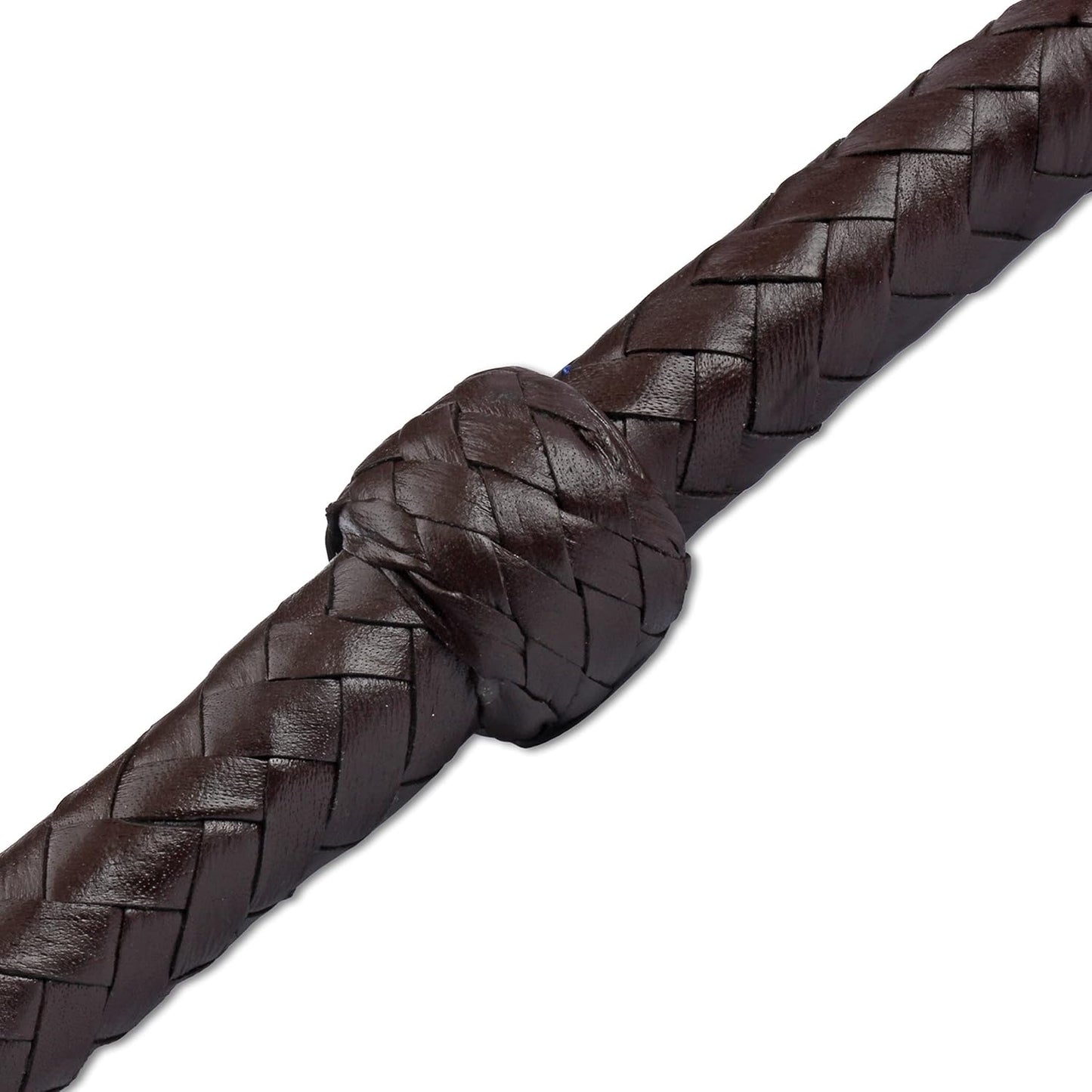 HADZAM Leather Whip with Strong, Well-Balanced Handle for Cracking Sound, 5 Extra Crackers