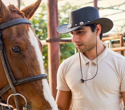 horse with cowboy hat