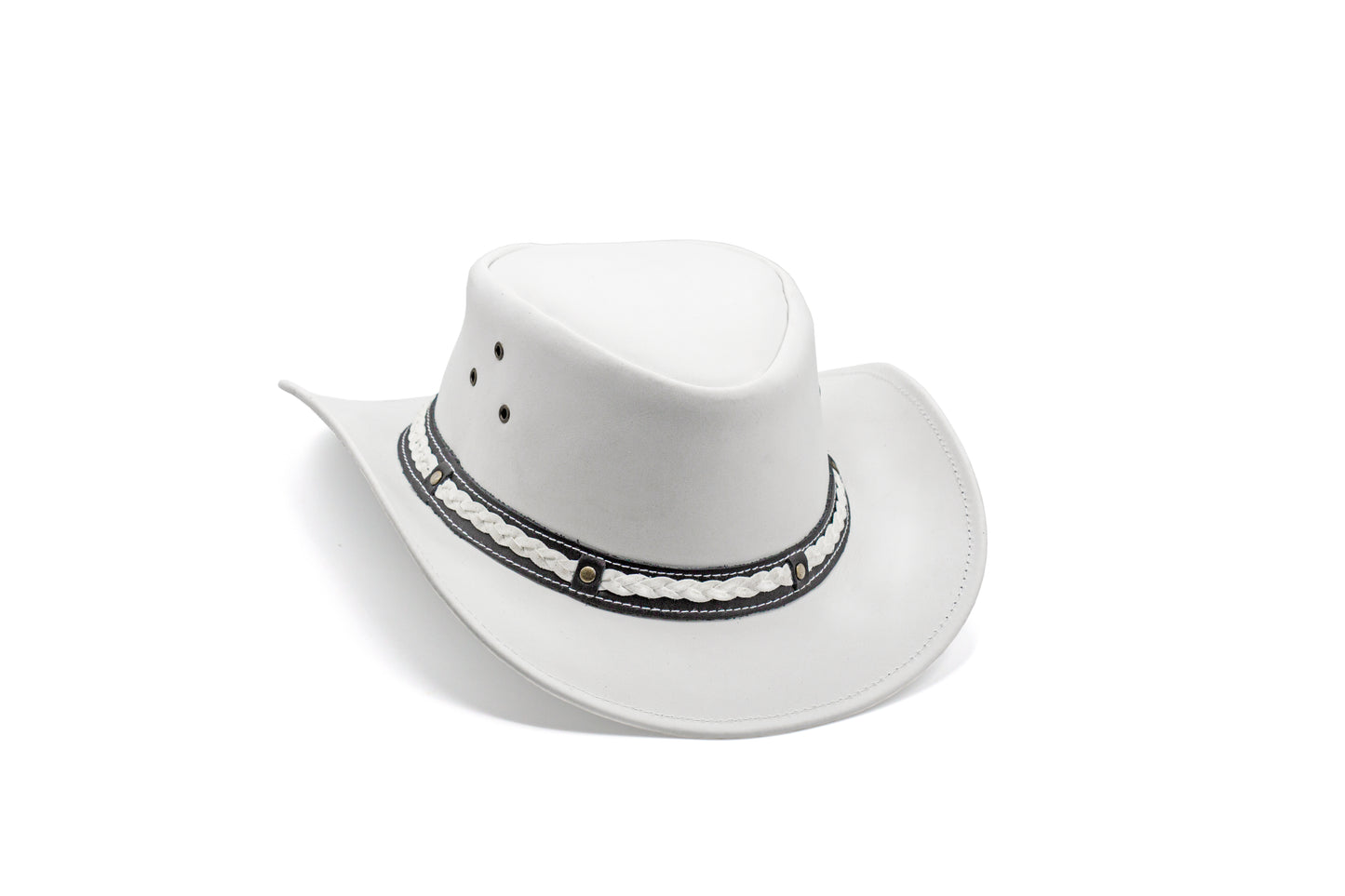 white leather cowboy hat Australian style shapeable as outback best gift for teenage boys girls Christmas grandma grandpa
