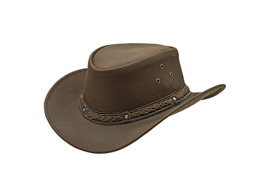 brown leather cowboy hat western hat co