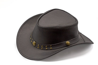 leather cowboy hat Australian style shapeable as outback best gift for teenage boys girls Christmas grandma grandpa